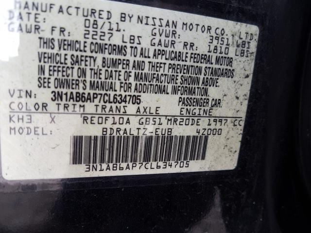 Photo 9 VIN: 3N1AB6AP7CL634705 - NISSAN SENTRA 2.0 