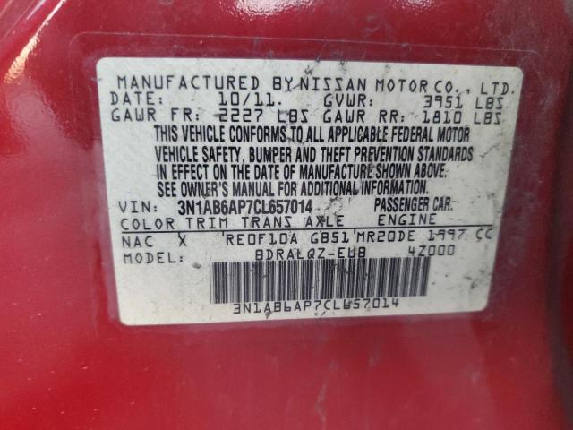 Photo 12 VIN: 3N1AB6AP7CL657014 - NISSAN SENTRA 2.0 