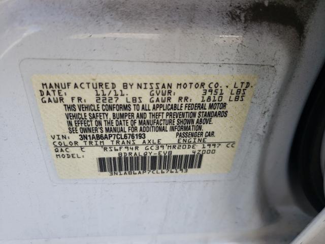 Photo 9 VIN: 3N1AB6AP7CL676193 - NISSAN SENTRA 2.0 