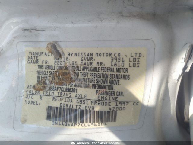 Photo 8 VIN: 3N1AB6AP7CL696301 - NISSAN SENTRA 