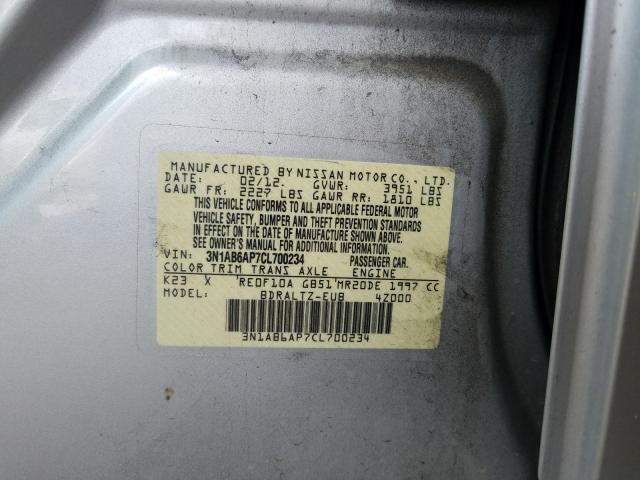 Photo 9 VIN: 3N1AB6AP7CL700234 - NISSAN SENTRA 2.0 