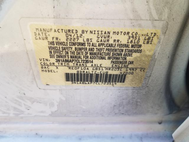 Photo 9 VIN: 3N1AB6AP7CL723514 - NISSAN SENTRA 2.0 