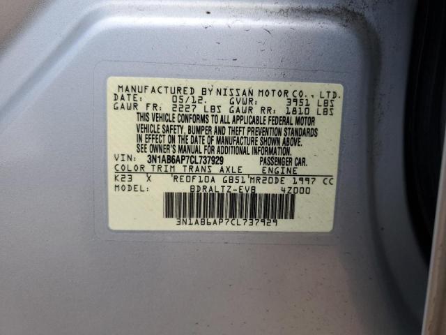 Photo 11 VIN: 3N1AB6AP7CL737929 - NISSAN SENTRA 2.0 