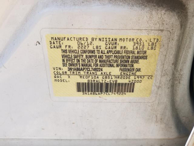 Photo 9 VIN: 3N1AB6AP7CL749224 - NISSAN SENTRA 2.0 