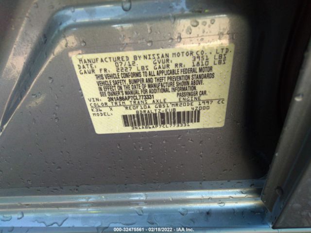 Photo 8 VIN: 3N1AB6AP7CL773331 - NISSAN SENTRA 