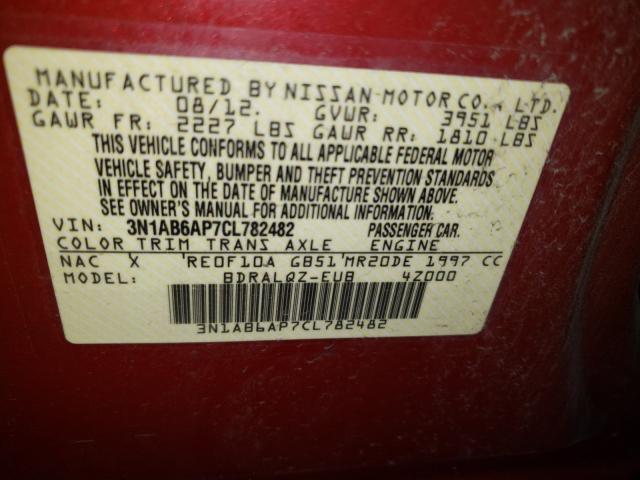 Photo 9 VIN: 3N1AB6AP7CL782482 - NISSAN SENTRA 2.0 