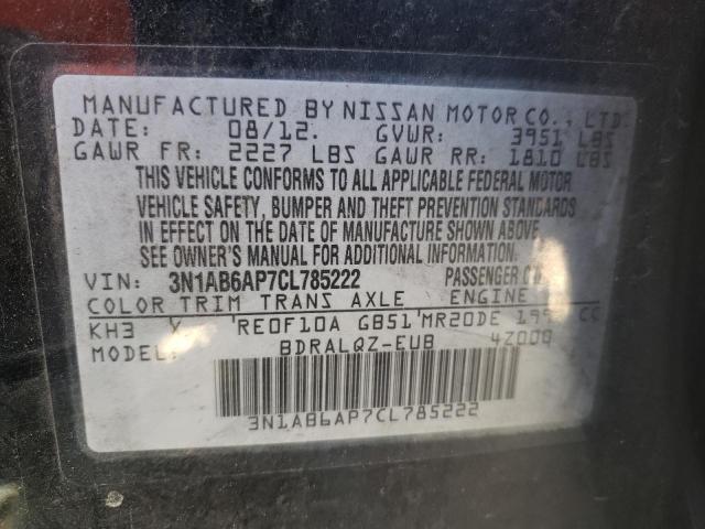 Photo 9 VIN: 3N1AB6AP7CL785222 - NISSAN SENTRA 2.0 