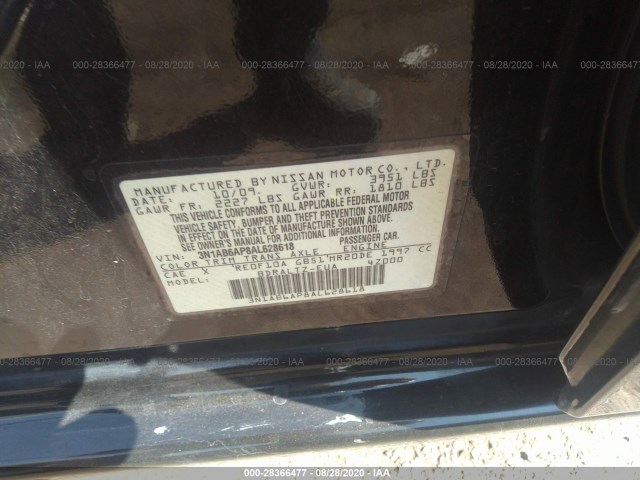 Photo 8 VIN: 3N1AB6AP8AL628618 - NISSAN SENTRA 