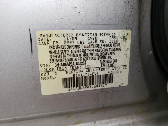 Photo 9 VIN: 3N1AB6AP8AL644267 - NISSAN SENTRA 2.0 