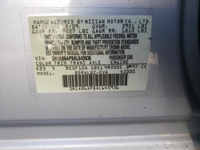 Photo 9 VIN: 3N1AB6AP8AL645936 - NISSAN SENTRA 2.0 