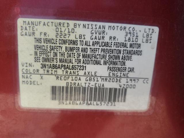 Photo 11 VIN: 3N1AB6AP8AL657231 - NISSAN SENTRA 2.0 