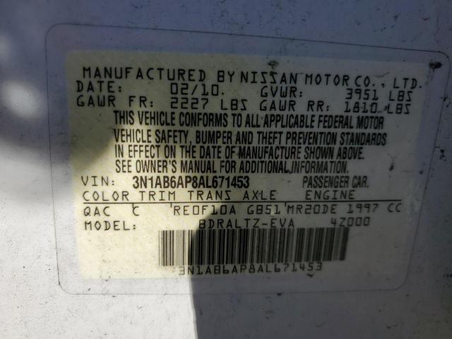 Photo 11 VIN: 3N1AB6AP8AL671453 - NISSAN SENTRA 2.0 