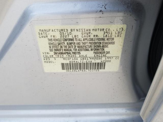 Photo 9 VIN: 3N1AB6AP8AL700725 - NISSAN SENTRA 2.0 