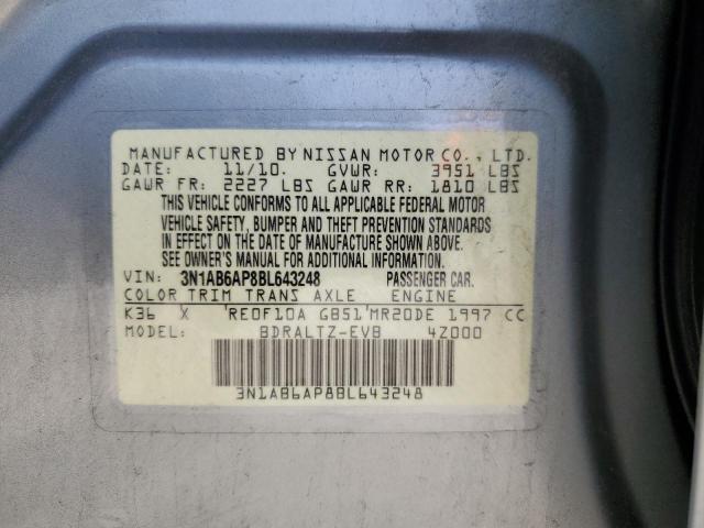 Photo 11 VIN: 3N1AB6AP8BL643248 - NISSAN SENTRA 