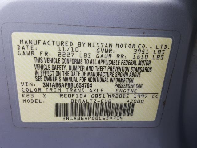 Photo 9 VIN: 3N1AB6AP8BL654704 - NISSAN SENTRA 2.0 