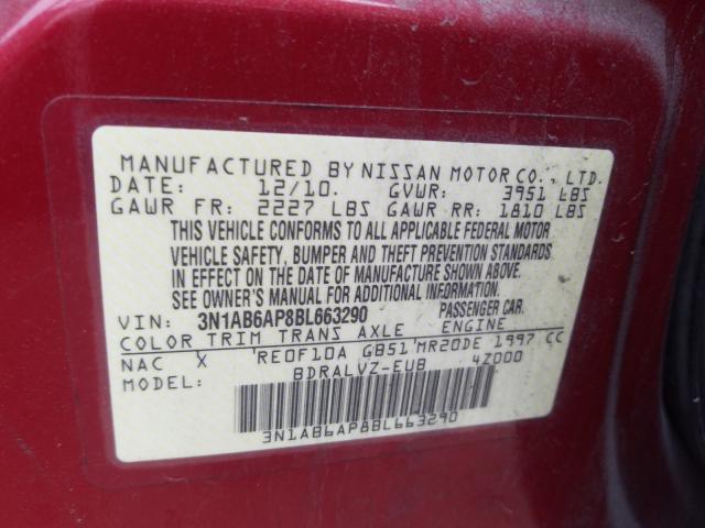 Photo 9 VIN: 3N1AB6AP8BL663290 - NISSAN SENTRA 2.0 