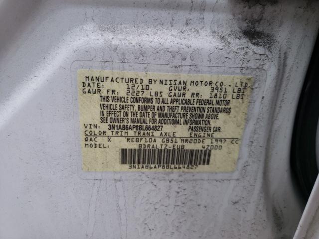 Photo 9 VIN: 3N1AB6AP8BL664827 - NISSAN SENTRA 2.0 