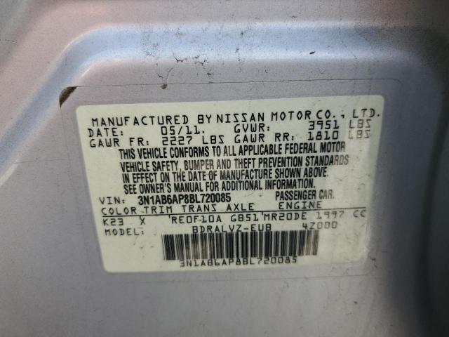 Photo 11 VIN: 3N1AB6AP8BL720085 - NISSAN SENTRA 