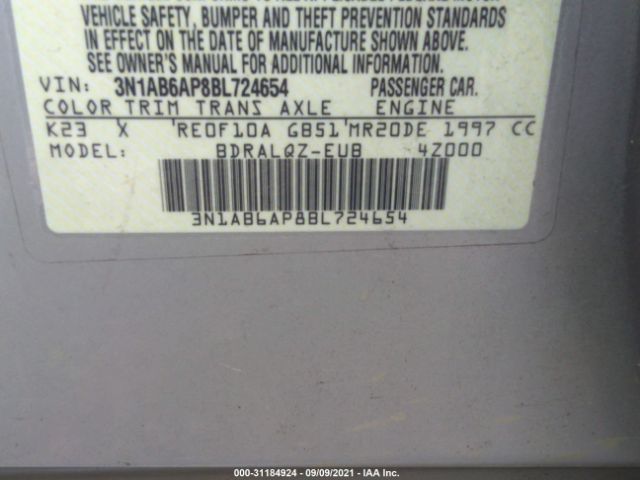 Photo 8 VIN: 3N1AB6AP8BL724654 - NISSAN SENTRA 