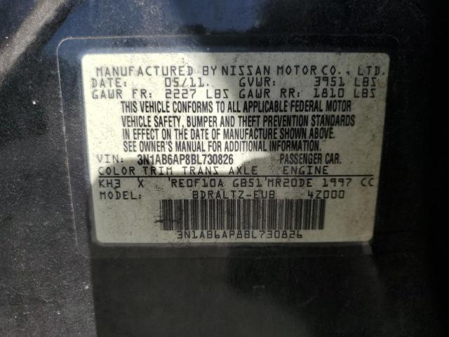 Photo 12 VIN: 3N1AB6AP8BL730826 - NISSAN SENTRA 2.0 