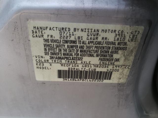 Photo 9 VIN: 3N1AB6AP8CL622322 - NISSAN SENTRA 2.0 