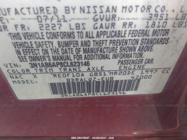 Photo 8 VIN: 3N1AB6AP8CL623146 - NISSAN SENTRA 