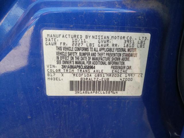 Photo 11 VIN: 3N1AB6AP8CL658964 - NISSAN SENTRA 2.0 