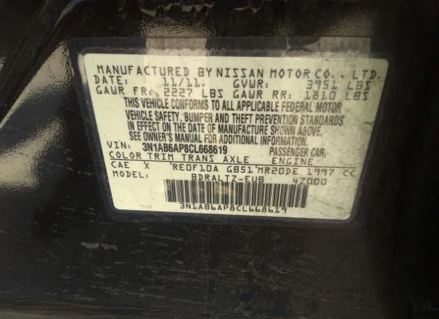 Photo 8 VIN: 3N1AB6AP8CL668619 - NISSAN SENTRA 