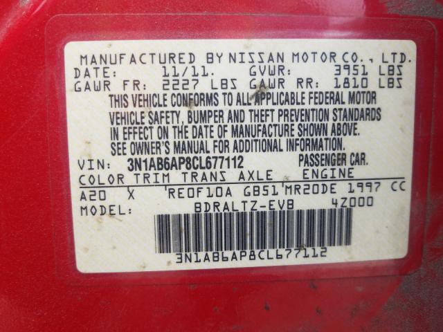 Photo 9 VIN: 3N1AB6AP8CL677112 - NISSAN SENTRA 2.0 