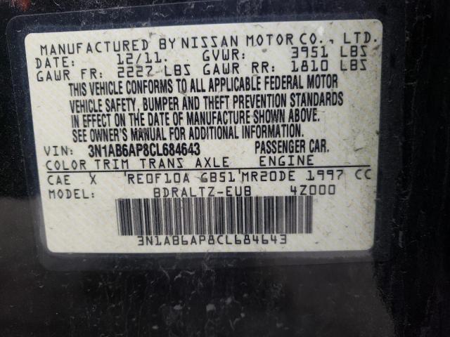 Photo 9 VIN: 3N1AB6AP8CL684643 - NISSAN SENTRA 2.0 