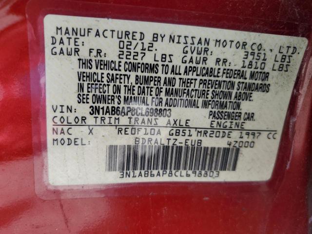 Photo 9 VIN: 3N1AB6AP8CL698803 - NISSAN SENTRA 2.0 