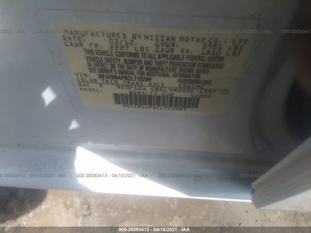 Photo 8 VIN: 3N1AB6AP8CL715289 - NISSAN SENTRA 