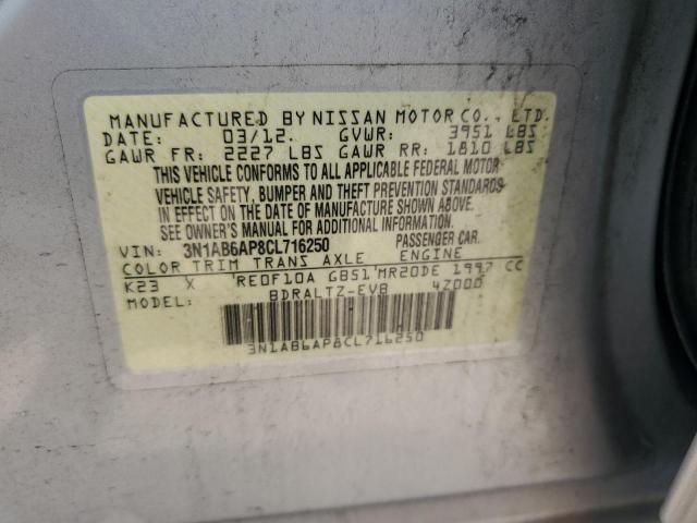 Photo 12 VIN: 3N1AB6AP8CL716250 - NISSAN SENTRA 