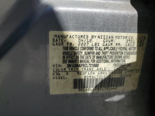 Photo 12 VIN: 3N1AB6AP8CL721660 - NISSAN SENTRA 2.0 