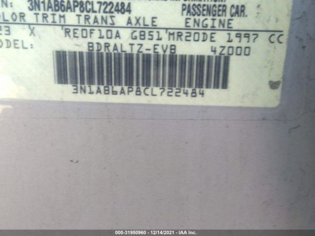 Photo 8 VIN: 3N1AB6AP8CL722484 - NISSAN SENTRA 