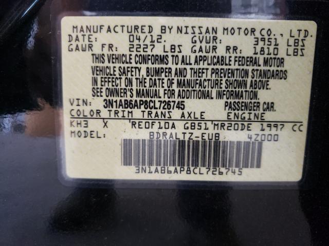 Photo 9 VIN: 3N1AB6AP8CL726745 - NISSAN SENTRA 2.0 