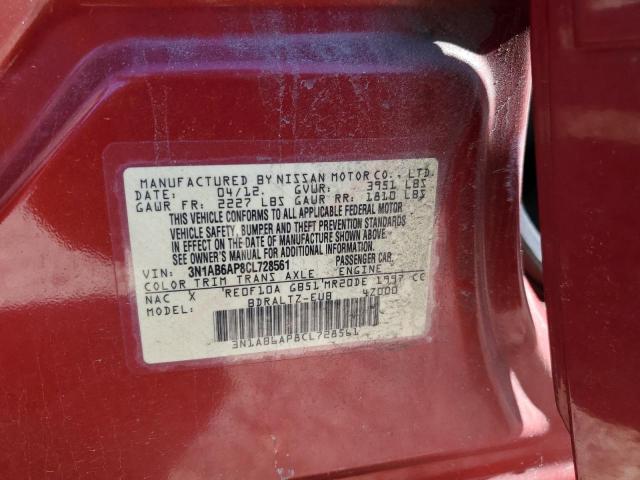 Photo 12 VIN: 3N1AB6AP8CL728561 - NISSAN SENTRA 