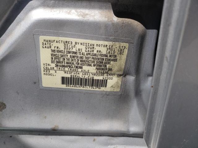 Photo 11 VIN: 3N1AB6AP8CL736398 - NISSAN SENTRA 