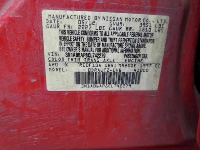 Photo 12 VIN: 3N1AB6AP8CL742279 - NISSAN SENTRA 