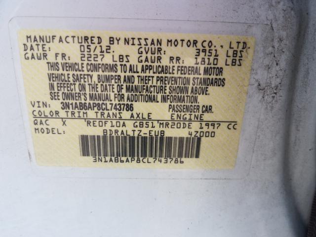 Photo 9 VIN: 3N1AB6AP8CL743786 - NISSAN SENTRA 2.0 