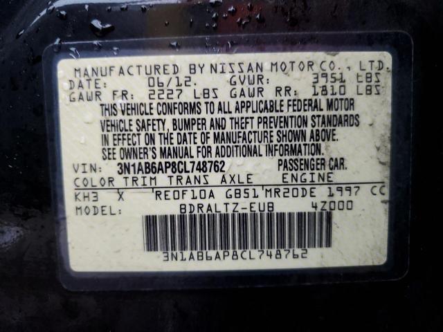 Photo 11 VIN: 3N1AB6AP8CL748762 - NISSAN SENTRA 