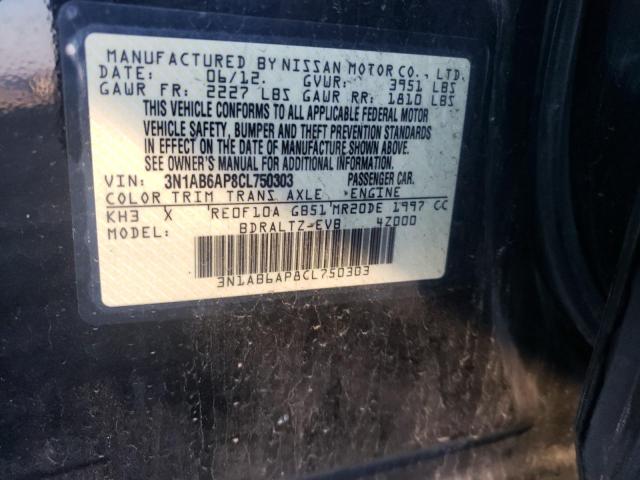 Photo 9 VIN: 3N1AB6AP8CL750303 - NISSAN SENTRA 2.0 