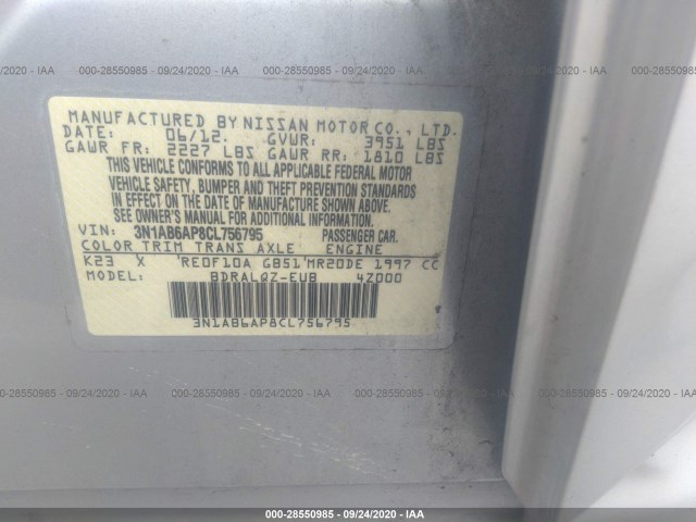 Photo 8 VIN: 3N1AB6AP8CL756795 - NISSAN SENTRA 