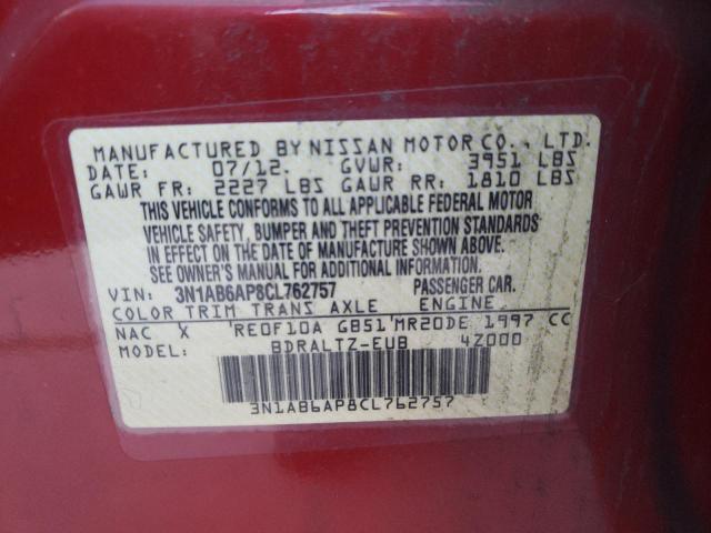 Photo 11 VIN: 3N1AB6AP8CL762757 - NISSAN SENTRA 