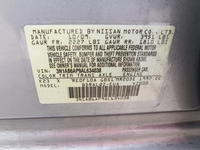 Photo 9 VIN: 3N1AB6AP9AL634038 - NISSAN SENTRA 2.0 