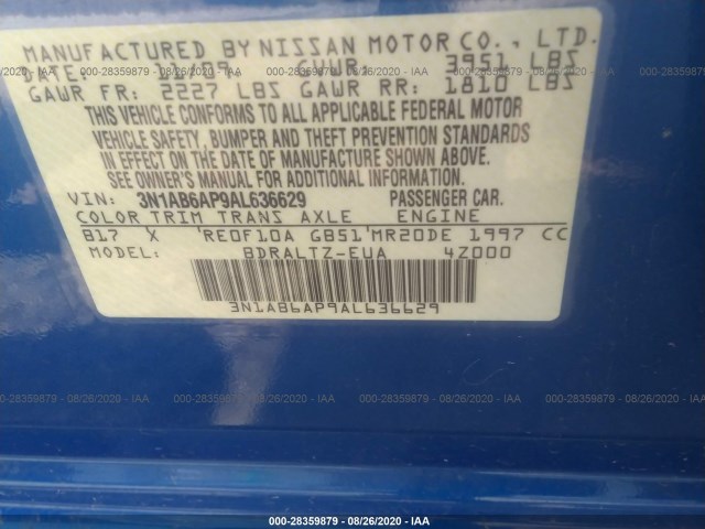 Photo 8 VIN: 3N1AB6AP9AL636629 - NISSAN SENTRA 