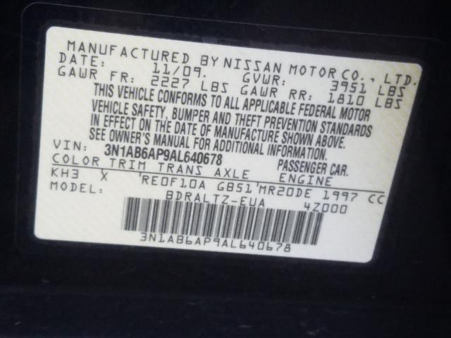 Photo 9 VIN: 3N1AB6AP9AL640678 - NISSAN SENTRA 2.0 