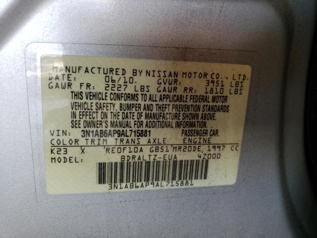 Photo 9 VIN: 3N1AB6AP9AL715881 - NISSAN SENTRA 2.0 