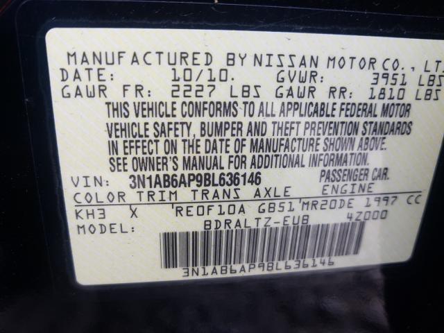 Photo 9 VIN: 3N1AB6AP9BL636146 - NISSAN SENTRA 2.0 