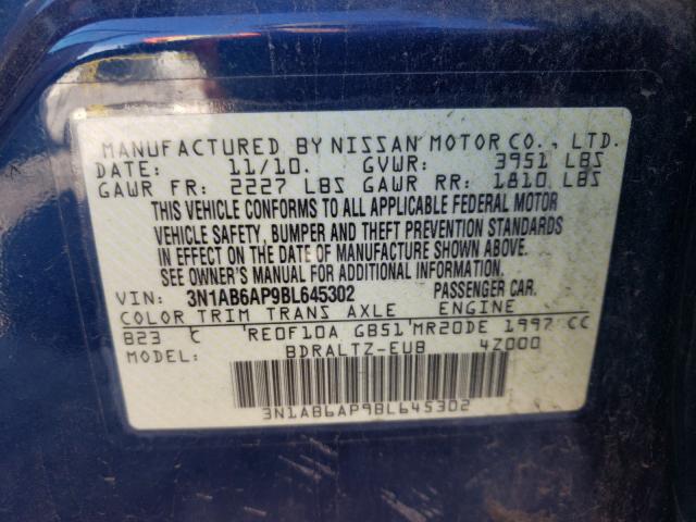 Photo 9 VIN: 3N1AB6AP9BL645302 - NISSAN SENTRA 2.0 